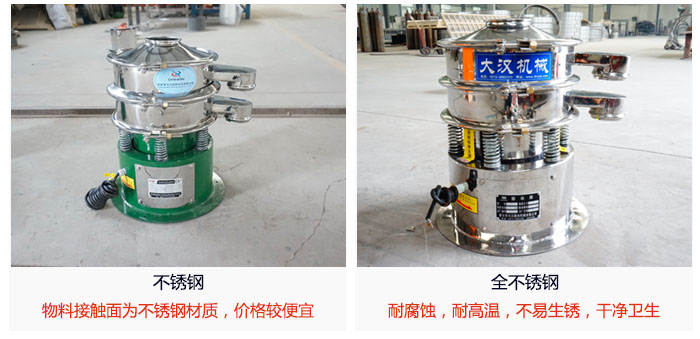 小型圓形篩做工采用：內外拋光的製作方法，能夠保證產品的幹淨。