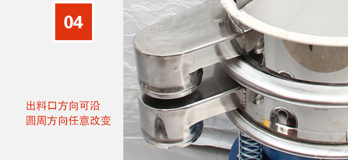 出料口方向可沿圓周方向任意改變。